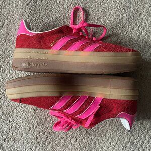 adidas Originals GAZELLE BOLD College Red / Lucid Pink / Core White shoes